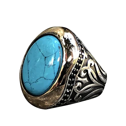 Blue Opal Engagement Promise Ring Inlaid Zircon Diamond Turquoise Ring for Women Wedding Bands Fashion Cocktail Party Ring Trendy Statement Rings Simple Micro Squares Diamond Solitaire Rings