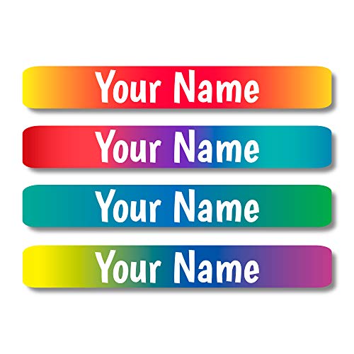 Lovable Labels Personalized Labels for Kids (120 Labels) - Waterproof Dishwasher Safe Peel and Stick Labels are Great for School Supplies Daycare Camp Bottles...