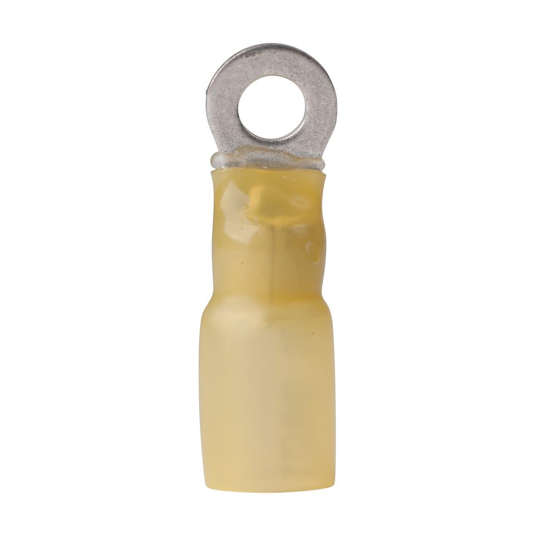 Ancor Marine Grade Heat Shrink Ring Terminals - 12-10 Gauge, Size 8 Screw, 3-Pack