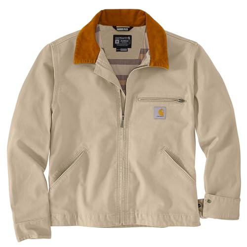 Carhartt Mens Rugged Flex Relaxed Fit Duck Detroit Jacket