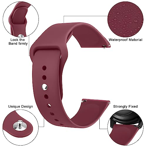Image of Tobfit 22mm Watch Band Strap with Rust Free Button Compatible with Noise ColorFit Ultra /Ultra 2, Vision, Caliber, Pro 3 (Watch Not Included), Soft Smartwatch Straps for Men & Women