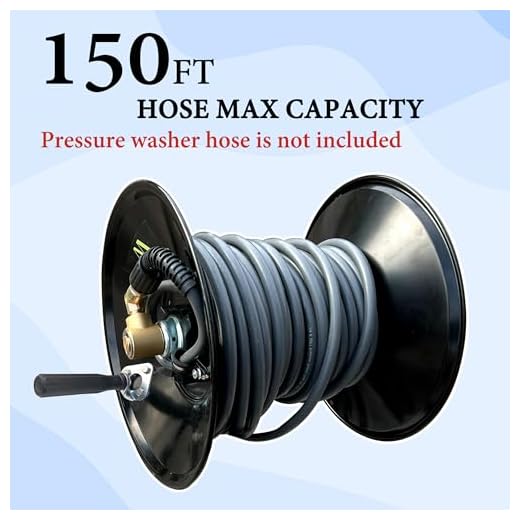 M MINGLE High Pressure Washer Hose Reel 150ft