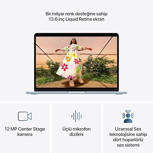 Apple M5 çipli 13 inç MacBook Air Laptop: Yapay zeka ve Apple Intelligence için tasarlandı, 13.6 inç Liquid Retina Ekran, 32GB Birleşik Bellek, 1 TB SSD Depolama, 10 CPU, 10 GPU; Yıldız Işığı - Görsel 3