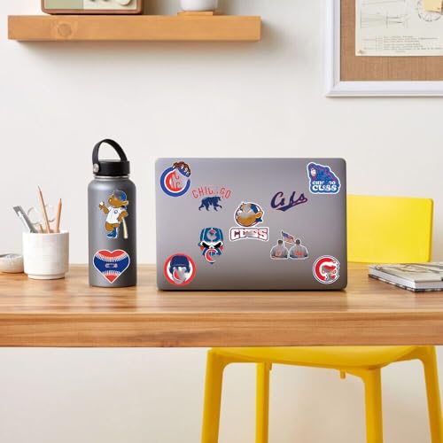 Image of 50 PCS American Sport Team Stickers Pack for Water Bottle, Laptop, Bicycle, Computer, Motorcycle, Travel Case, Car Decal Decoration Sticker