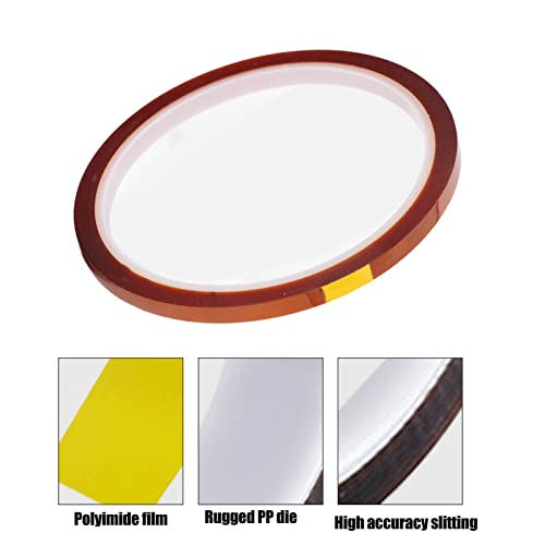 Image of Hilitand 10 Rolls Sublimation Heat Press Tape High Temperature Heat Transfer Tape 108ft(5mm Width)