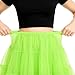Rockabilly Adult Tutu Skirt, 22' length, One Size, Green petticoat