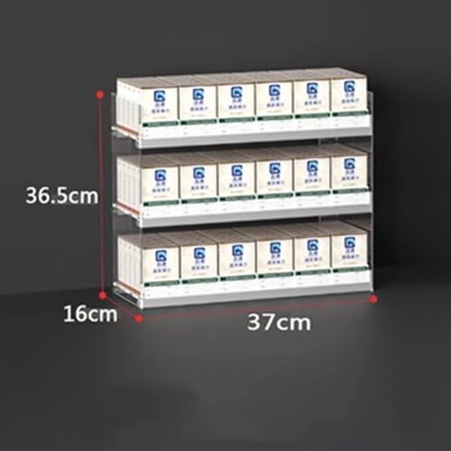 Store Display Rack Wall Mounted Storage Rack Supermarket Convenience Store Automatic Cigarette Rack Space Saving Assembled Display Cabinet,Clear Acrylic Wall Mounted Cigarette Rack Display C image 3