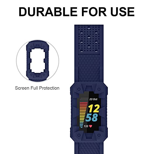 Honecumi CHARGE 5 CASE STRAP-4 DARK 4 Pack Breathable Charge 5 Bands Compatible thumb #1