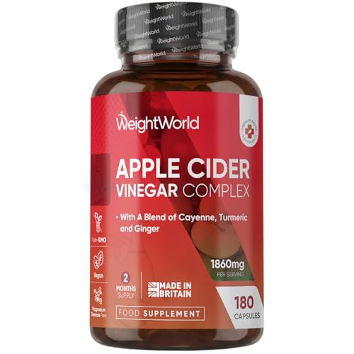 Apple Cider Vinegar Capsules 1860mg - 2 Months Supply - 180 Capsules