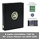 SAFE 7341-B1 (2004–2010) Premium-Münzenalbum „2 Euro“ – Exklusives Sammelalbum für europäische Gedenkmünzen – Mit Vordruck- & Münzblättern – Erweiterbar – Hochwertiger schwarzer Einband