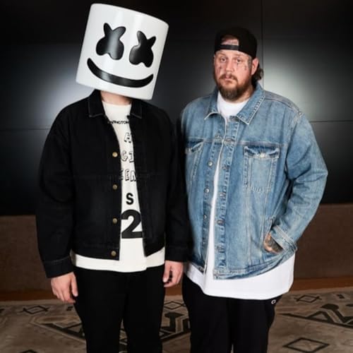 Page de couverture de Marshmello, Jelly Roll - Holy Water (Cancion del Dia)