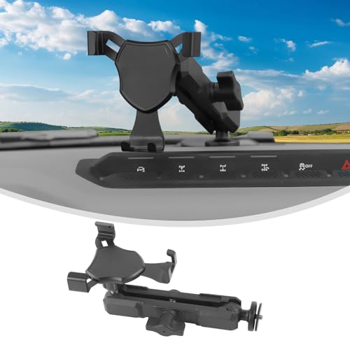 Image of Linskip Dash Universal Phone Mount for 2 /4 Door Ford Bronco Raptor & Bronco 2021-2025 2026 Accessories, Easy Clamp Cellphone Holder, One-Hand Operation, Interior Accessories
