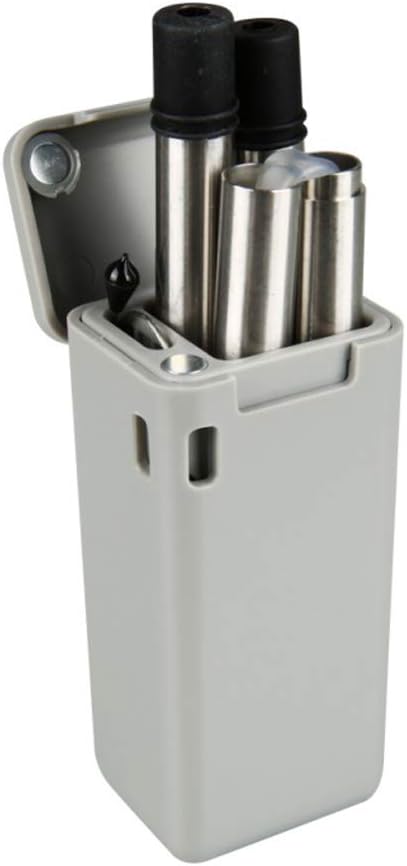 Stainless Steel Reusable Folding Travel Portable Drinking Straw (Grey)