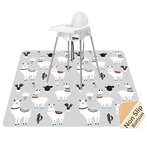Image of Splat Mat for Under High Chair, Waterproof Washable High Chair Floor Mat
