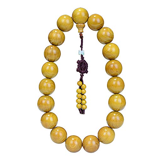 CarpenterC Gorgeous Natural Rosewood Prayer Meditation Rosary Beads Bracelets Chains for Car Rearview Mirror and Home Decorative Ornaments