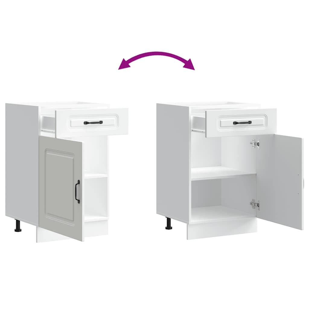 vidaXL Armoire de Cuisine Kalmar Blanc Bois d ingénierie