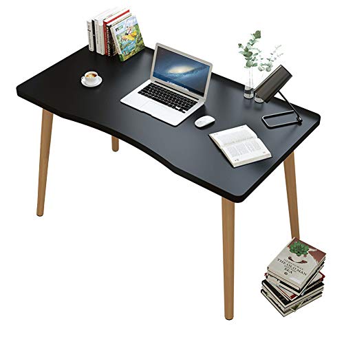 Bureau ordinateur en bois AKT table pc portable moderne meuble travail 100x60