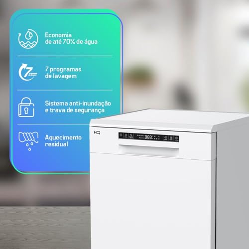 Lava Louças HQ Digital 14 Serviços Branca HQ-LL14DB2 220V - Imagem 3