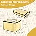 Bread Proofing Box with 50-130℉ Temp Control & 24H Timer, Folding Proofing Box for Sourdough Pizza Yogurt Rice Wine Fermentation, Space-Saving Sourdough Starter Warmer 15.7