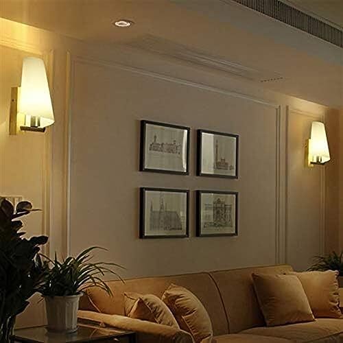 Lámpara de pared de madera blanca nórdica para pasillo de granja 4