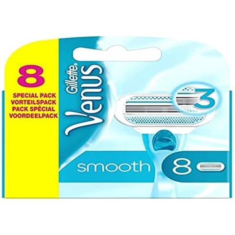 Gillette Venus Smooth Rasierklingen Damen mit Feuchtigkeitsstreifen für Hautschutz, 8 Ersatzklingen Cover