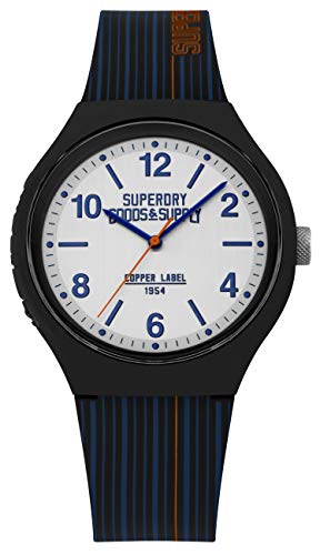 Preisvergleich Produktbild Superdry Herren Analog Quarz Uhr mit Silikon Armband SYG252U