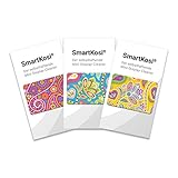 POLYCLEAN 3x SmartKosi Bildschirmreiniger – Selbsthaftende Reinigungspads Screen Cleaner für Smartphone, iPhone, Tablet & co. – Streifenfreie Display Politur – Made in Germany (5,2 x 3,7 cm, Paisley)