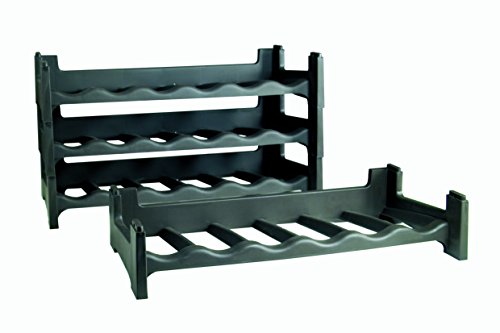 CANTINA CANTINETTA PLASTICA 10PZ PORTABOTTIGLIE 6 BOTTIGLIE VINO 60X30X12H IMPILABILE