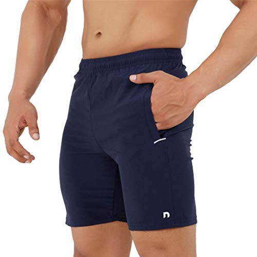 Image of NEVER LOSE Men's Lightweight Performance Training Shorts with Quick-Dry Fabric for Running, Gym and Everyday Workouts