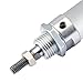 Baomain MAL 16x125 Mini Pneumatic Air Cylinder,0.63 inch(16 mm),Stroke 4.92 inch(125 mm), Double-Acting, Single Rod, Aluminum Body for Industrial Automation