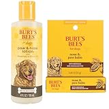 BURT'S BEES FOR PETS Bundle - Paw & Nose Lotion with Rosemary & Olive Oil (4 oz) & Nose & Paw Balm with Beeswax & Cocoa Butter, Natural Moisturizers for Dry, Cracked Dog Paws & Noses