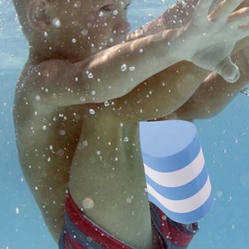 Ayuda de Entrenamiento Swim Pull Buoy y Flotador Azul-Blanco miniatura 5