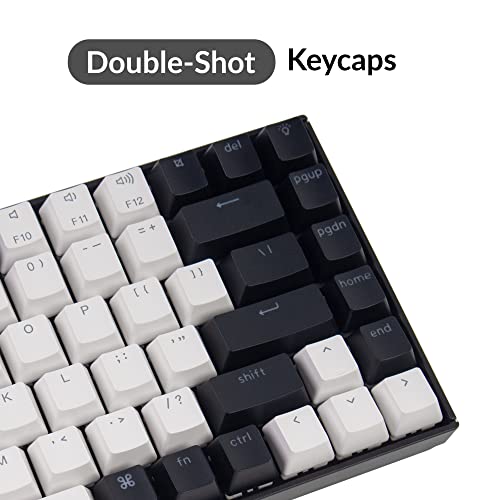 Image of Keychron K2 - Version 2 - Hot-Swappable - Brown Switch | Wireless Bluetooth /USB Wired Mechanical Keyboard, Compact 84 Keys RGB LED Backlit, N-Key Rollover