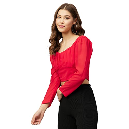 Image of Carlton London Women's Polyester Regular Fit Blouse
