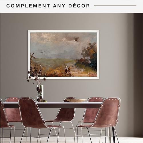 MCS Studio Gallery 24x36 Poster Frame White Woodgrain, Vertical & Horizontal Wall Hanging Large Picture Frame for Photos, Posters & Art Prints (1-Pack)