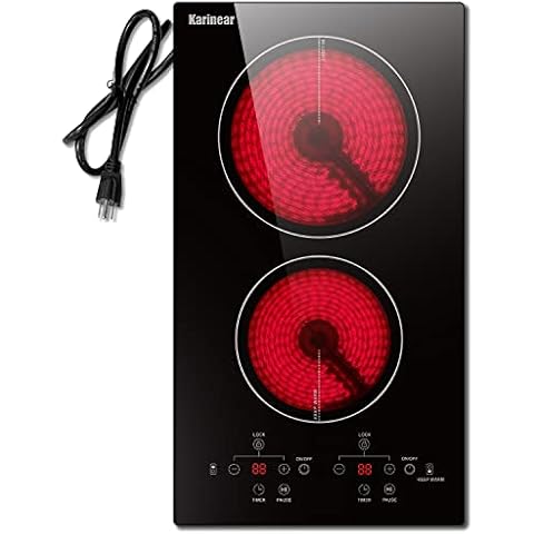 Karinear 2 Burners Electric Cooktop Cover