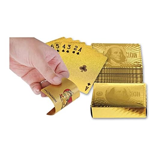 Baralho Dourado Ouro Brilho Luxo Poker Truco Cartas Jogos