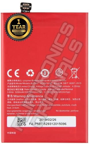 Image of BLP597 Battery for Oneplus 2 A2003 A2005 A2001 Battery with 1 Year Warranty**** (U100)