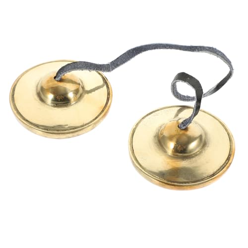 Levemolo Meditation Bells for Adults Hand Bell Meditation Prayer Bells Finger Cymbals for Yoga and Relaxation