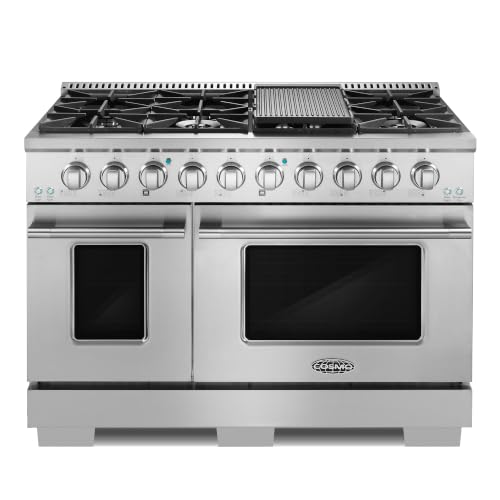 COSMO COS-GRP486G 48 in. 5.5 cu. ft. Double Oven Gas Range w...