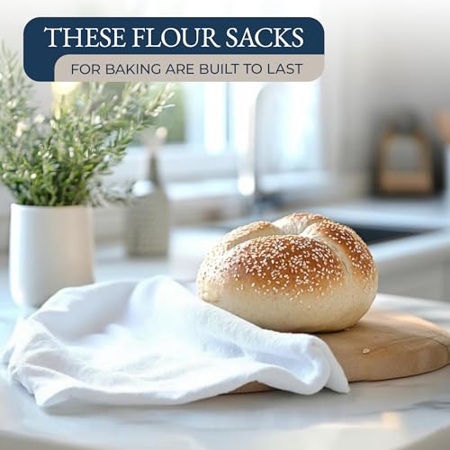 Image of LANE LINEN Kitchen Towels and Oven Mitt Set 20 Pc - Lint Free Cotton Dish Towels for Kitchen Drying, Cozy Terry Dish Rags, Flour Sack Towels for Sourdough Bread Proofing & Quilted Pot Holders - Grey