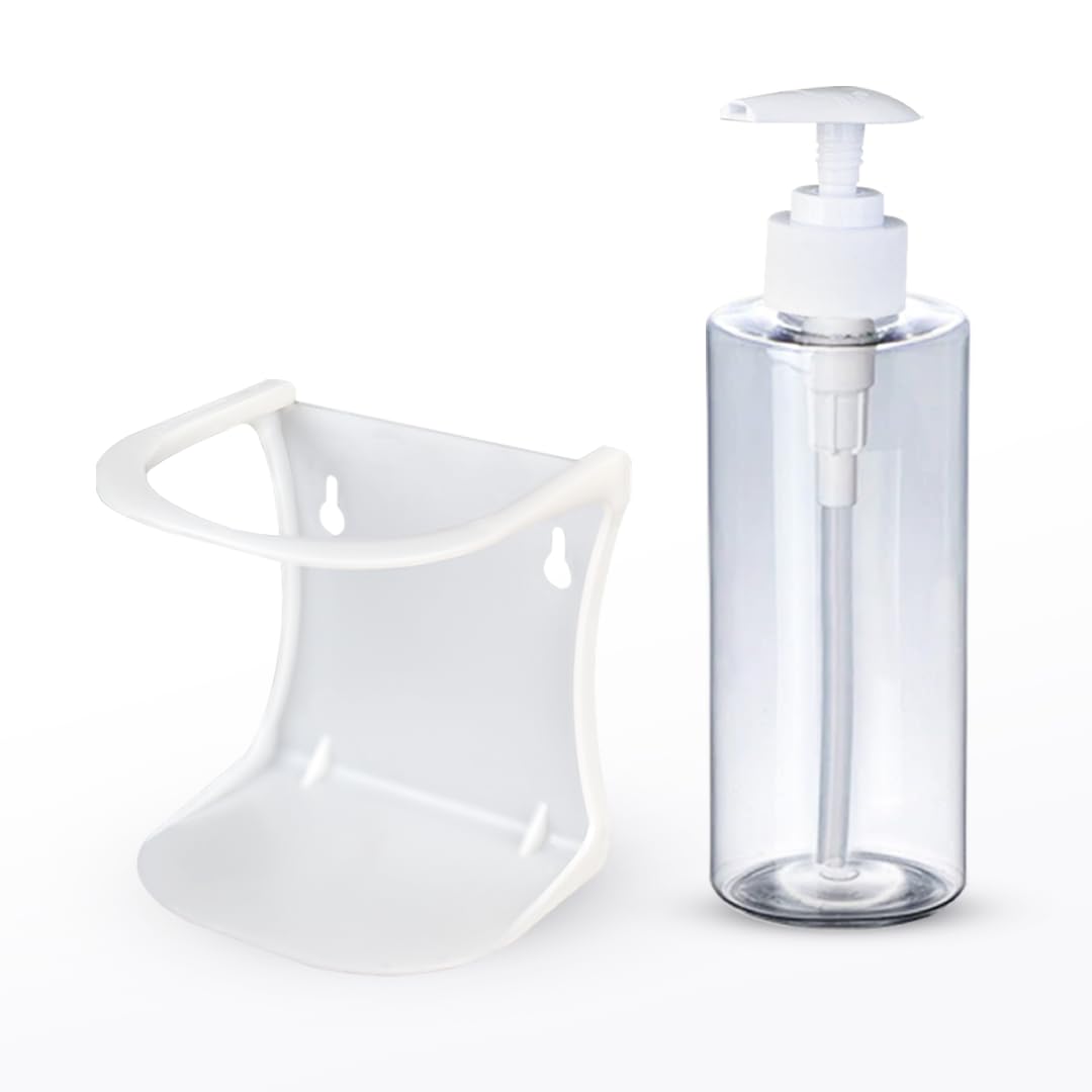 iota Multi Utility Wall Hanging Stand with Empty Dispenser Bottle for sanitizer, Handwash, Multipurpose Used (Pack of- 1 Multi Utility Stand+1 Empty Dispenser Bottle) (B08YDFCM8D) Amazon Price History, Amazon Price Tracker