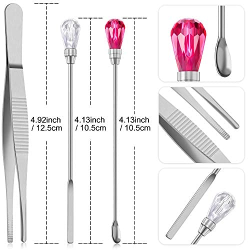Set of Veneers with 50g Tooth Solid Gel and Stirring Needle Spoon Temporary Thermal Beads for Halloween Makeup Scary Theme Party Makeup