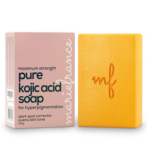 Pure Kojic Acid Soap Bar for Hyperpigmentation and Dark Spots - Dark Spot Remover for Face and Body...
