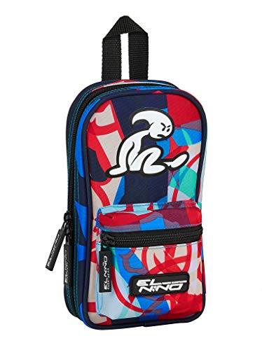 Safta: Plumier Mochila con 4 Estuches y Útiles de El Niño  120x50x230mm  Aloha