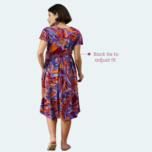 Image of Morph Maternity | Maternity Dresses for Women | Fits During Pregnancy & Post Pregnancy | Back Tie to Adjust