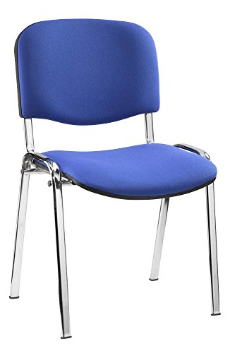 ISO CR 1.3 C06 Visitor's Chair Blue Chrome