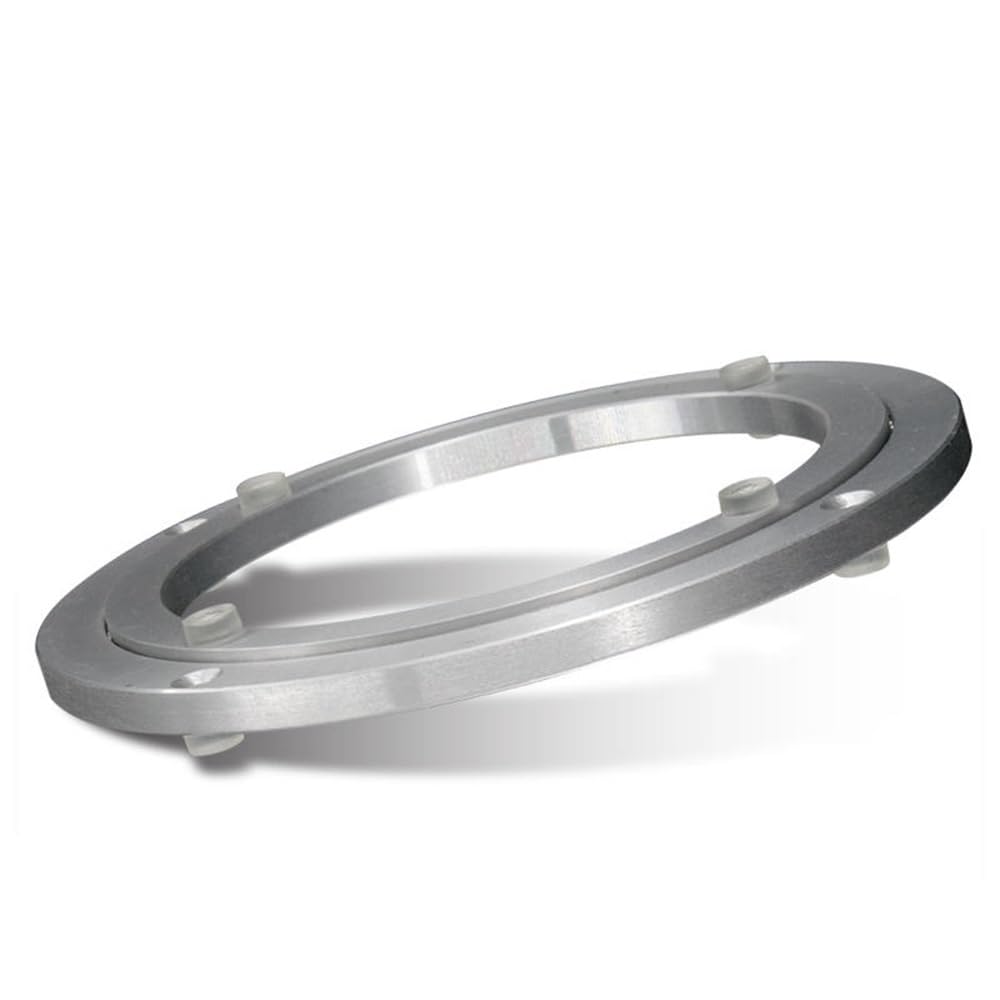 HCZION Cuscinetti per Giradischi in Alluminio Base Girevole per Tavolo Rotondo Hardware Liscio Pigro Susan, Cuscinetto di Rotazione A 360° per Tavolo da Cucina in Vetro, Granito O Legno (Size : 16in/