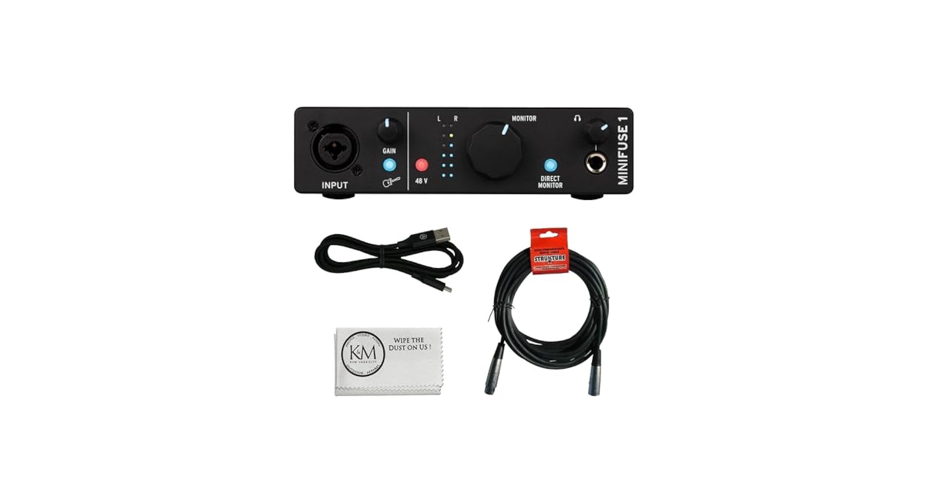 Arturia オーディオインターフェイス MiniFuse 1 ブラック Arturia Audio Interface - Arturia MiniFuse 1 - Smart Audio