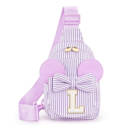 Image of Mibasies Sling Bag for Girls Gift, Toddler Girl Toys, Purple L | Cute Design, Adjustable Strap, Premium Durable Materials, Ideal Gift for Girls 4-6 for Birthdays, Christmas & Holidays